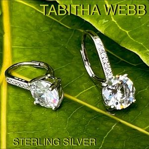 TABITHA WEBB STERLING SILVER + cz Earrings